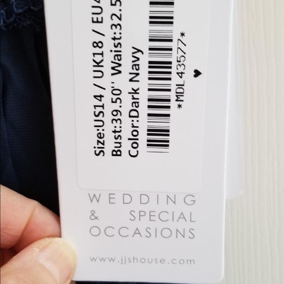 Navy Blue Mother of Bride/ Groom/ Formal dress - Picture 3 of 3